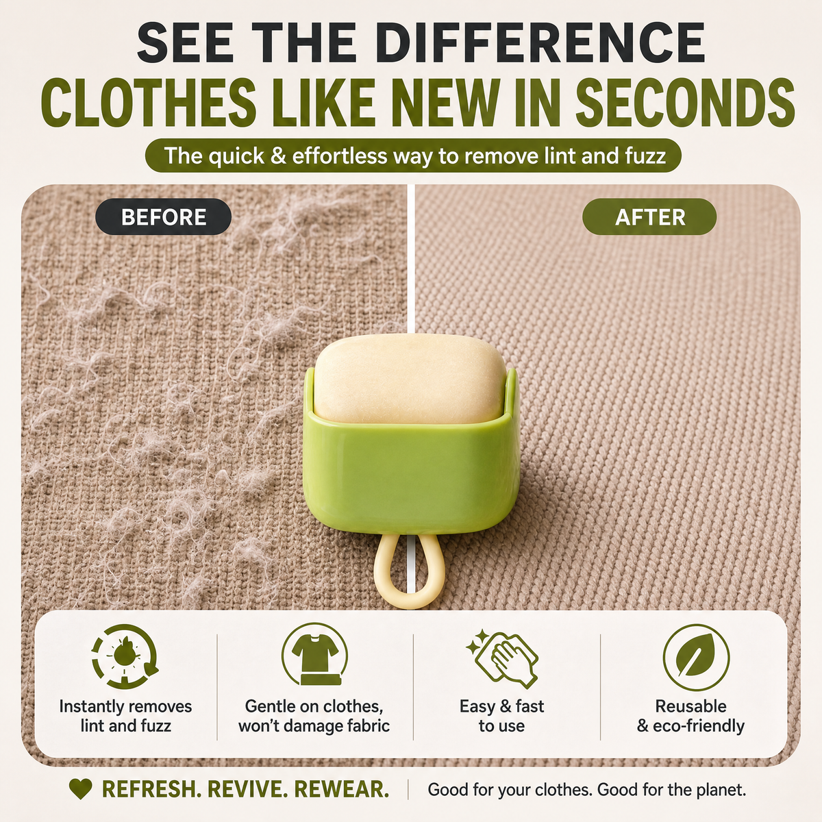 Remove pet hair from your clothes in seconds with no effort ๐ถ (Buy 1, Get 1 Free TODAY)