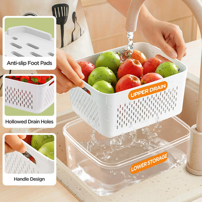 4-in-1 Produce Storage Containers (3-Pack Set)