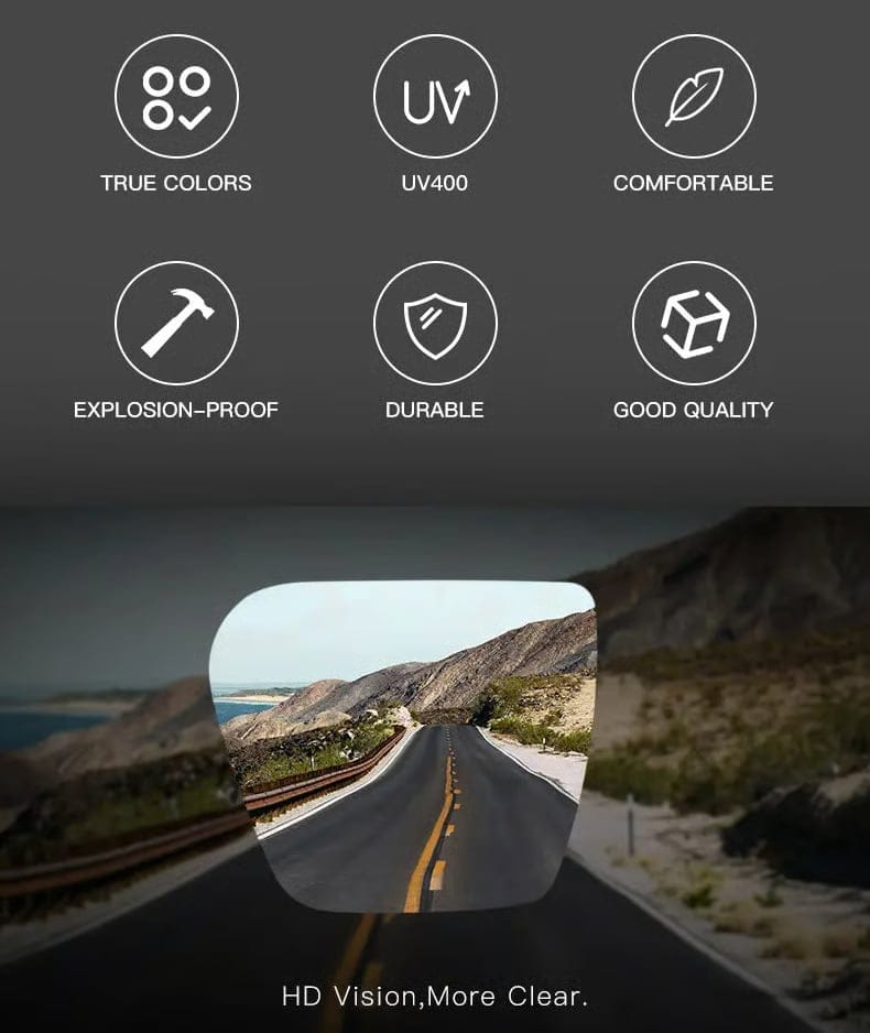 ☀️🕶️UV400 Photochromic Polarized Safety Glasses – 🥇Automatically Adjust To Sunlight • Reduce Glare • Protect Your Eyes Anywhere