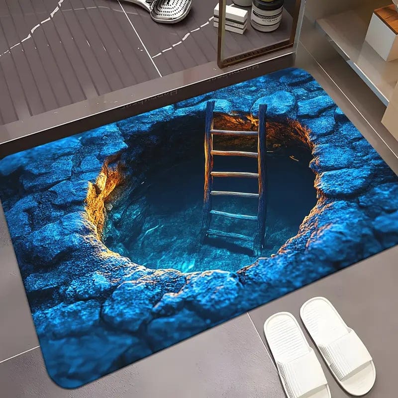 Endless Abyss Illusion Doormat - Mind-Bending 3D Visual Effect