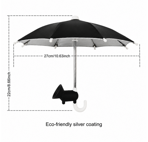 Universal Adjustable Phone Umbrella & Suction Cup Stand