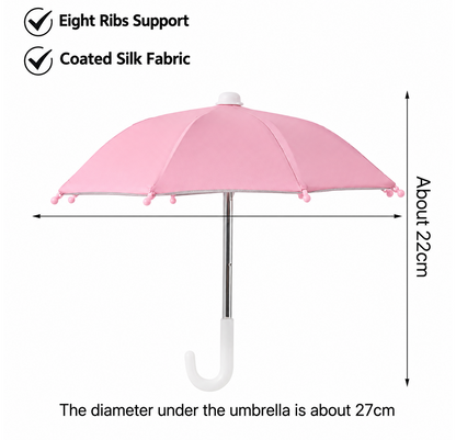 Universal Adjustable Phone Umbrella & Suction Cup Stand