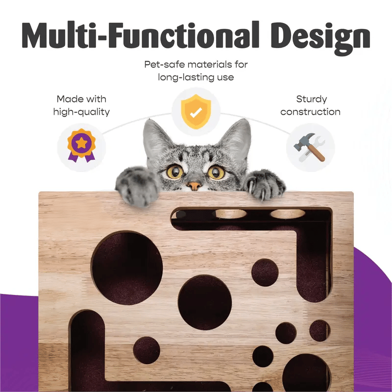 🎁😻 Cat scratching toy box, easily care for your cat's nails without nail clippers or nail file.