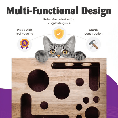 🎁😻 Cat scratching toy box, easily care for your cat's nails without nail clippers or nail file.