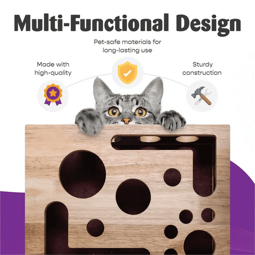🎁😻 Cat scratching toy box, easily care for your cat's nails without nail clippers or nail file.