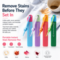 Portable Instant Stain Remover Pen for Clothes, Travel-Friendly Spot Cleaner with Built-in Brush Applicator, Quick Treatment for Coffee, Wine, Sauce, Makeup & Everyday Fabric Stains
