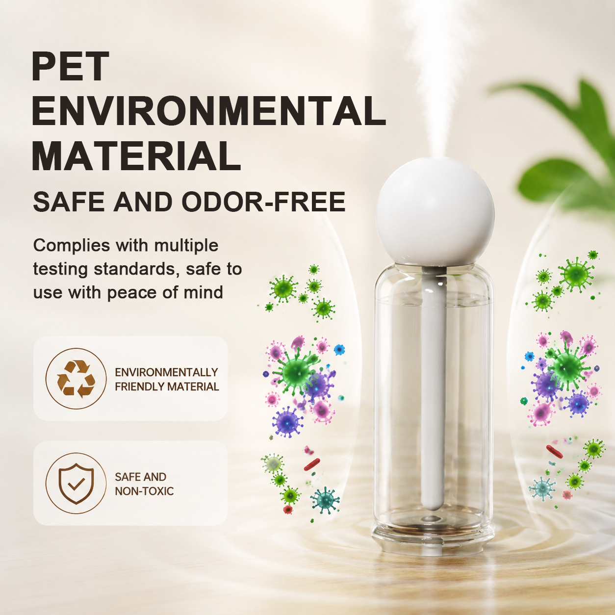 Nano Mist Humidifier for Home, Office & Car