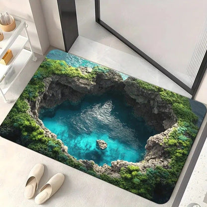Endless Abyss Illusion Doormat - Mind-Bending 3D Visual Effect