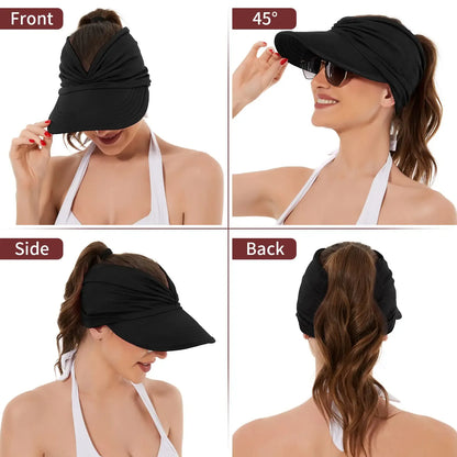 Women’s UPF 50+ UV Protection Sun Visor Hat