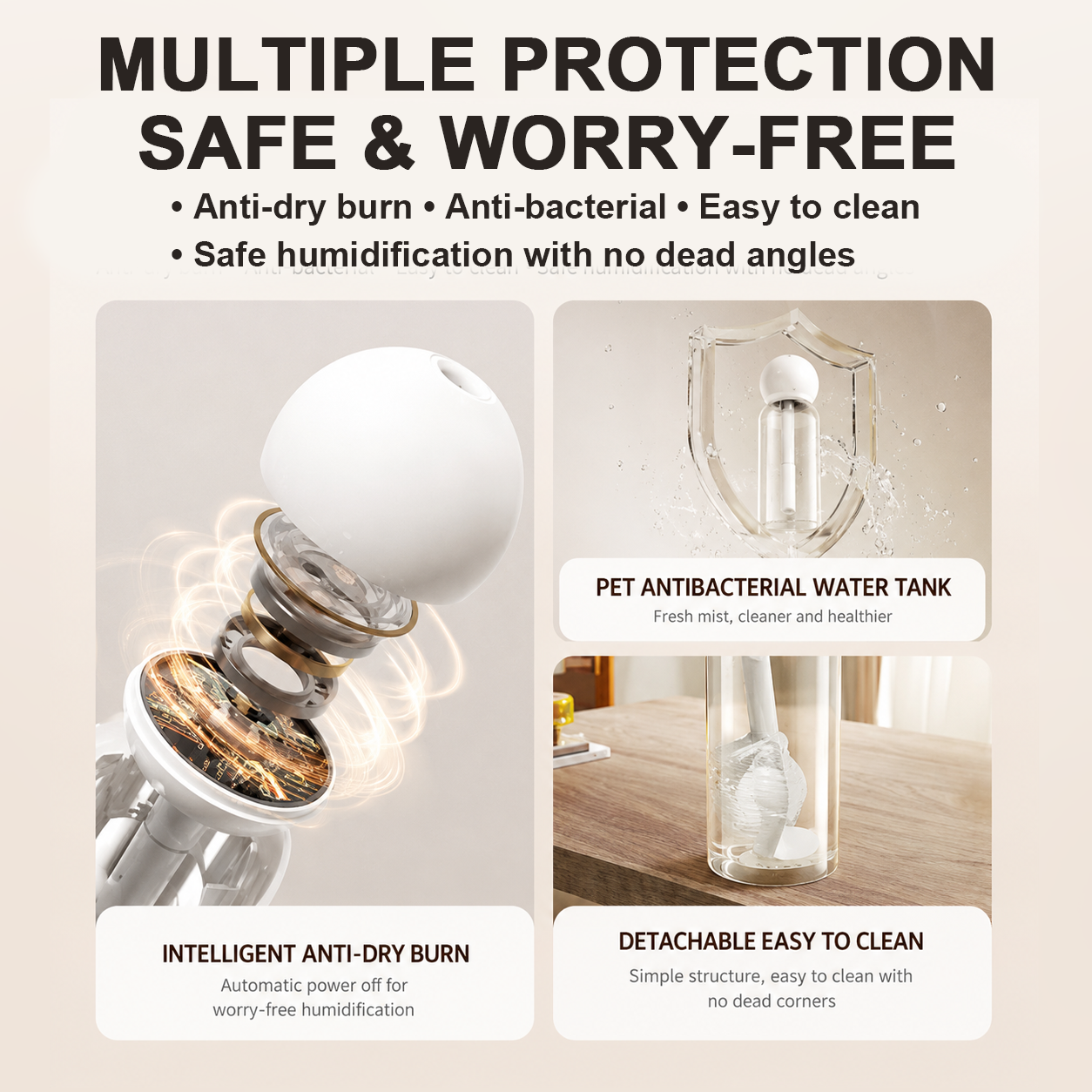 Nano Mist Humidifier for Home, Office & Car