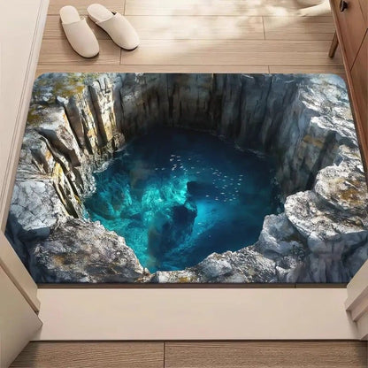 Endless Abyss Illusion Doormat - Mind-Bending 3D Visual Effect