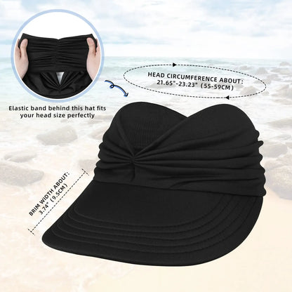 Women’s UPF 50+ UV Protection Sun Visor Hat