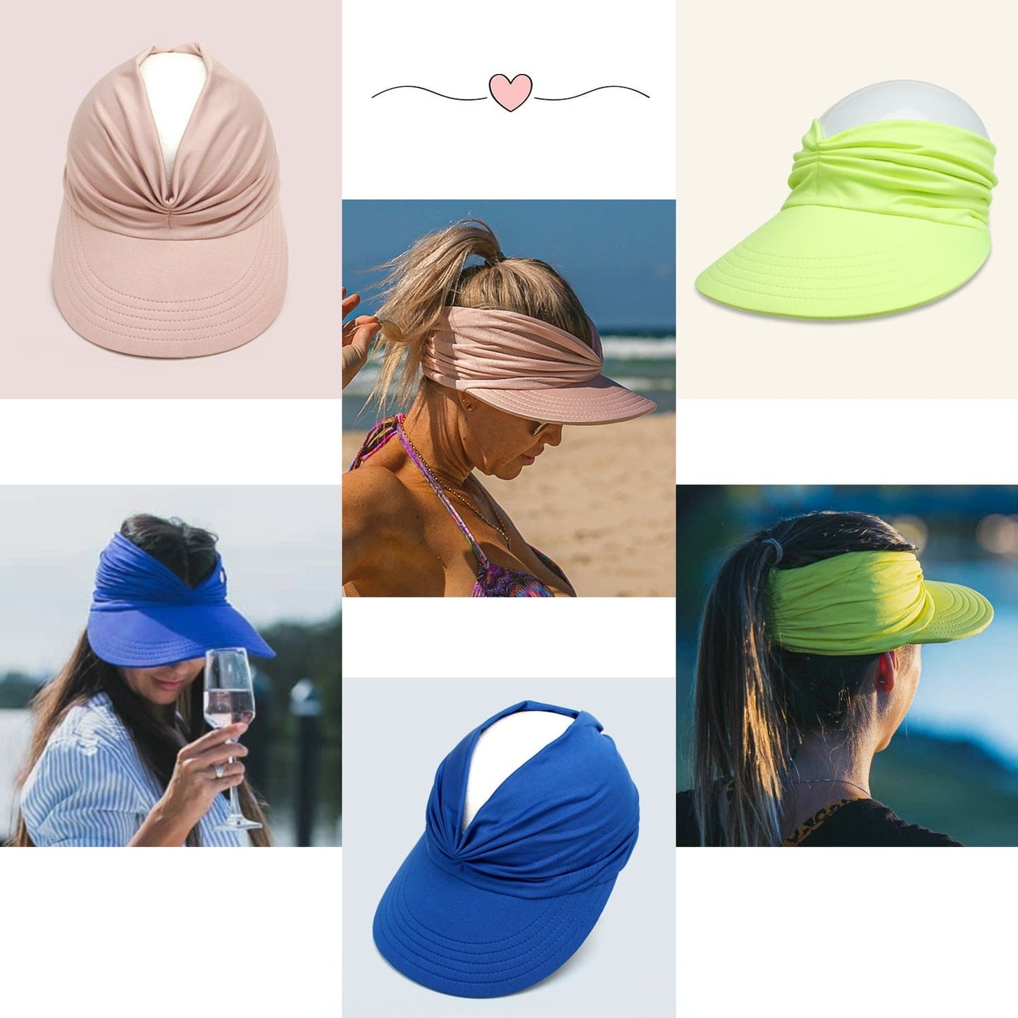 Women’s UPF 50+ UV Protection Sun Visor Hat