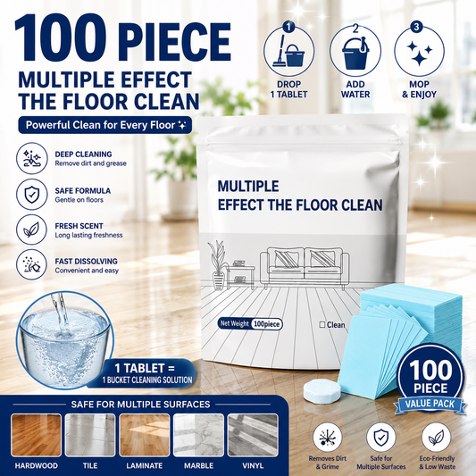 🔥Multi-Surface Floor Cleaning Tablets – Concentrated Cleaner for Hardwood, Tile, Laminate & More