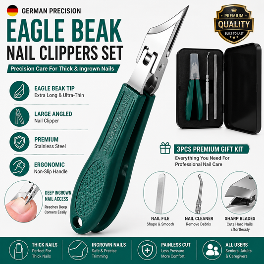 🔥Eagle Beak Beveled Nail Clippers-3PCS