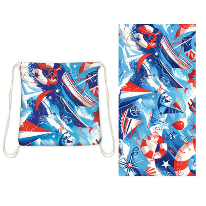 ✨ Luxury 2-in-1 Organic Cotton Towel Bag