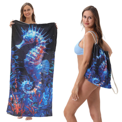 ✨ Luxury 2-in-1 Organic Cotton Towel Bag