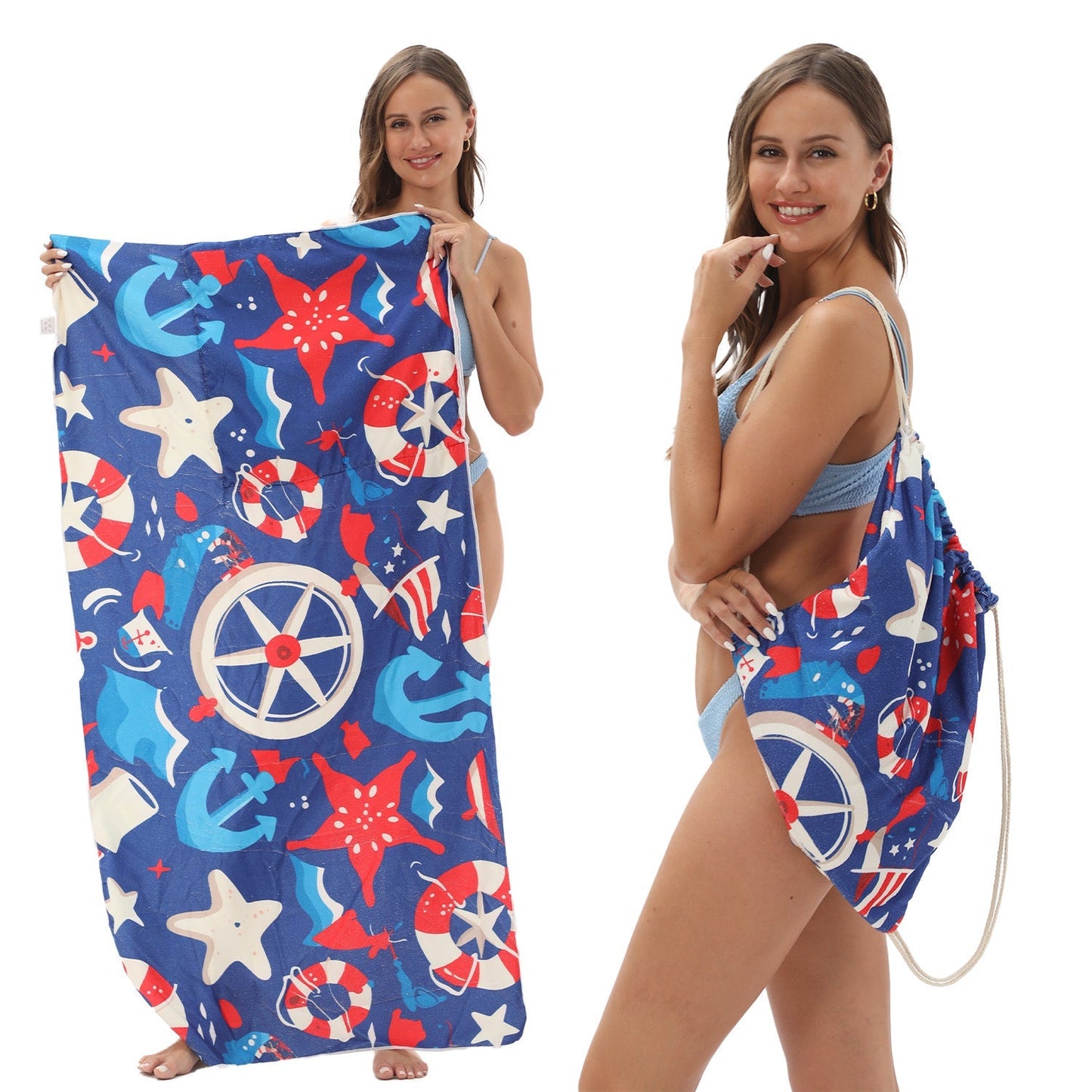✨ Luxury 2-in-1 Organic Cotton Towel Bag