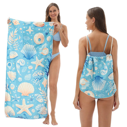 ✨ Luxury 2-in-1 Organic Cotton Towel Bag