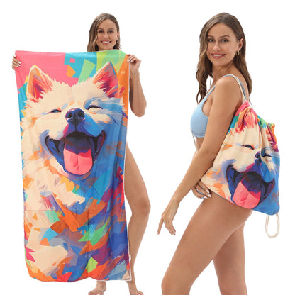✨ Luxury 2-in-1 Organic Cotton Towel Bag