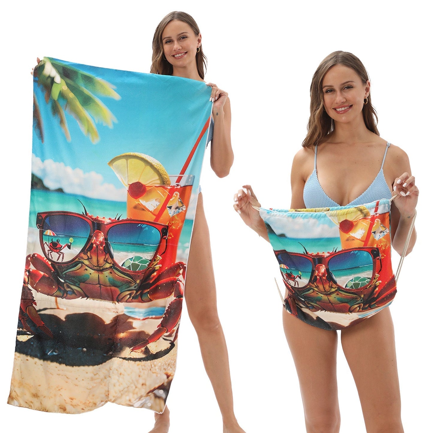 ✨ Luxury 2-in-1 Organic Cotton Towel Bag