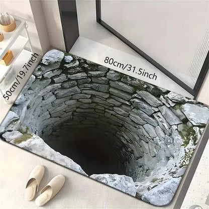 Endless Abyss Illusion Doormat - Mind-Bending 3D Visual Effect