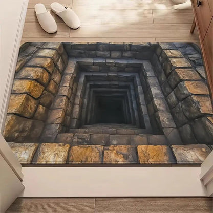 Endless Abyss Illusion Doormat - Mind-Bending 3D Visual Effect