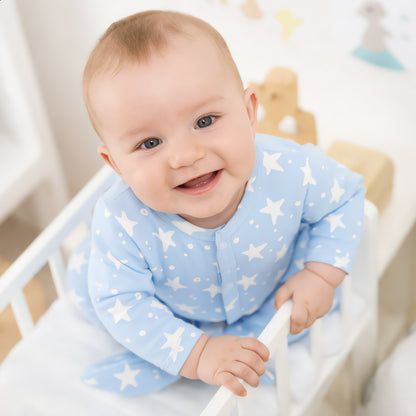 Starry Night Footed Baby Romper