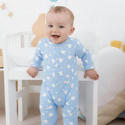 Starry Night Footed Baby Romper