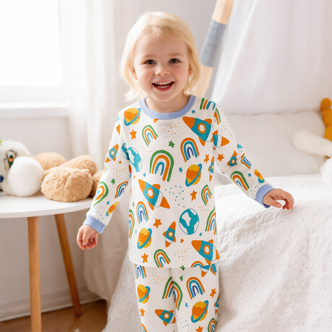 Cosmic Journey Long-Sleeve Pajama Set