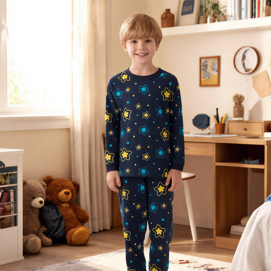 Midnight Star Glimmer Long-Sleeve Pajama Set