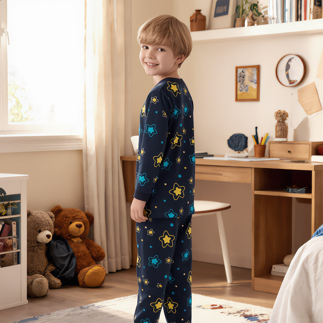 Midnight Star Glimmer Long-Sleeve Pajama Set