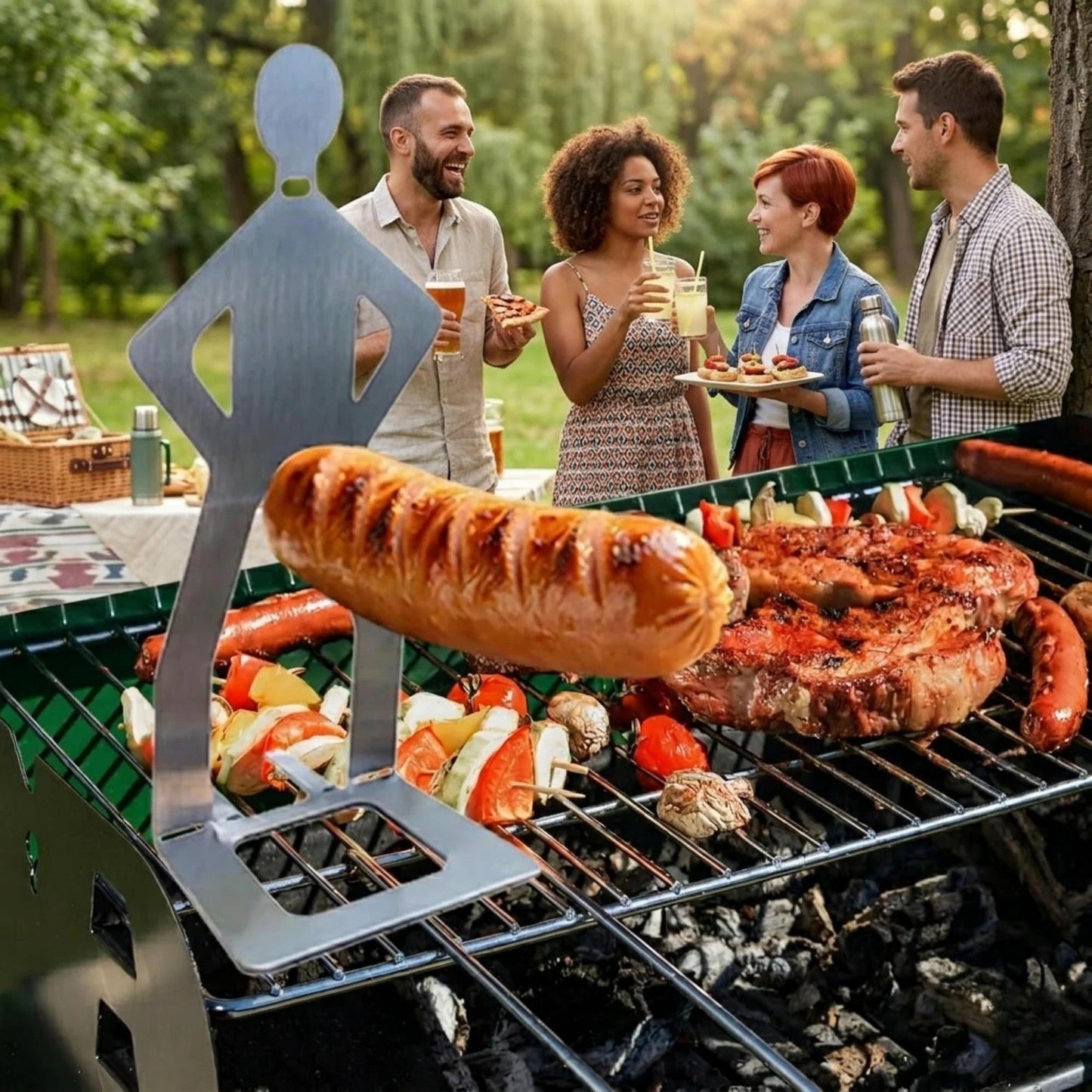 Spitting Cobra Stainless Steel BBQ Sausage Holders