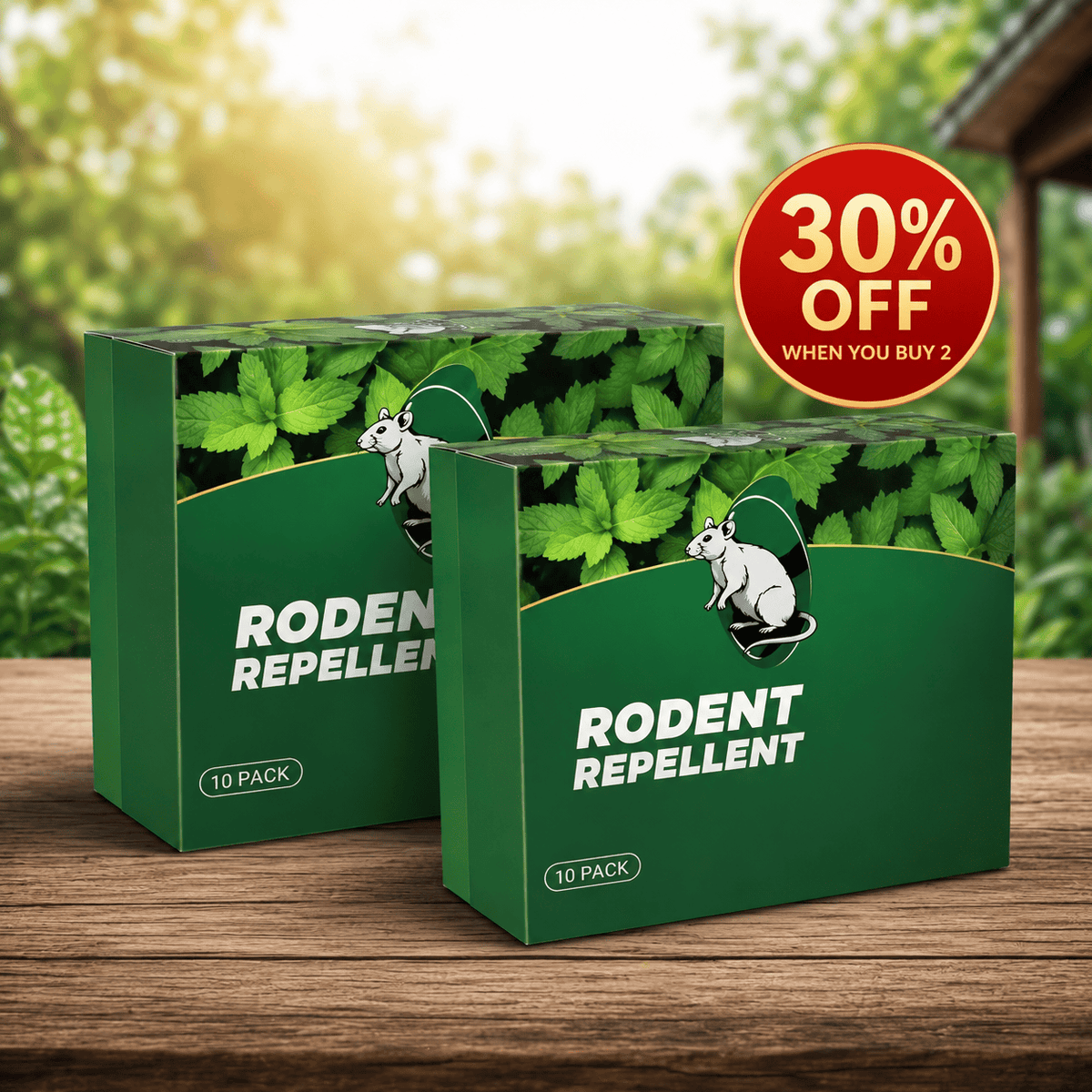 Natural Peppermint Rodent Repellent Tablets 10 Pack