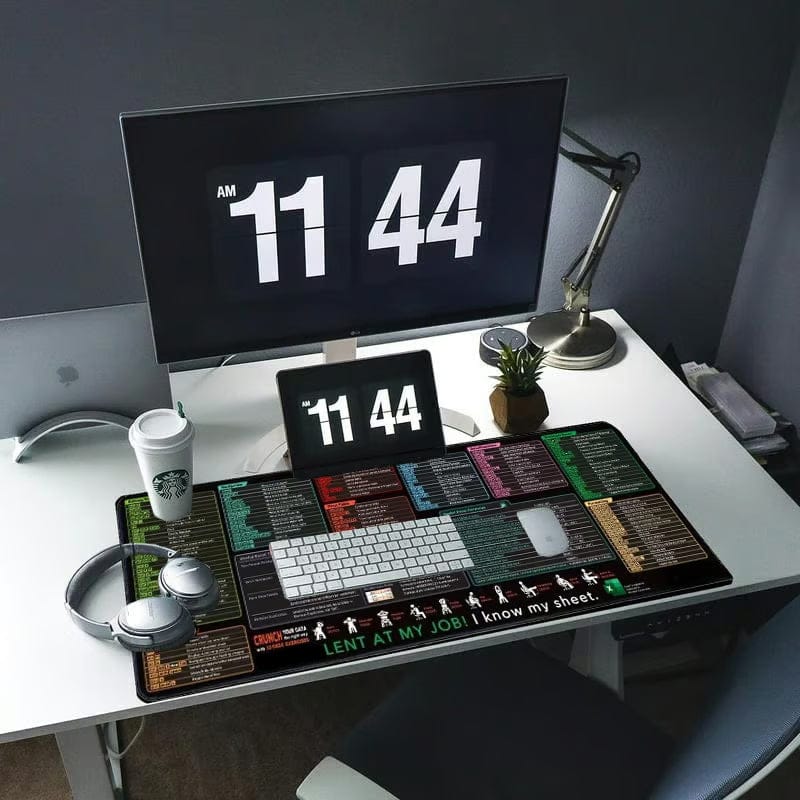 Stain-Resistant Anti-Slip Shortcut Desk Pad for Office